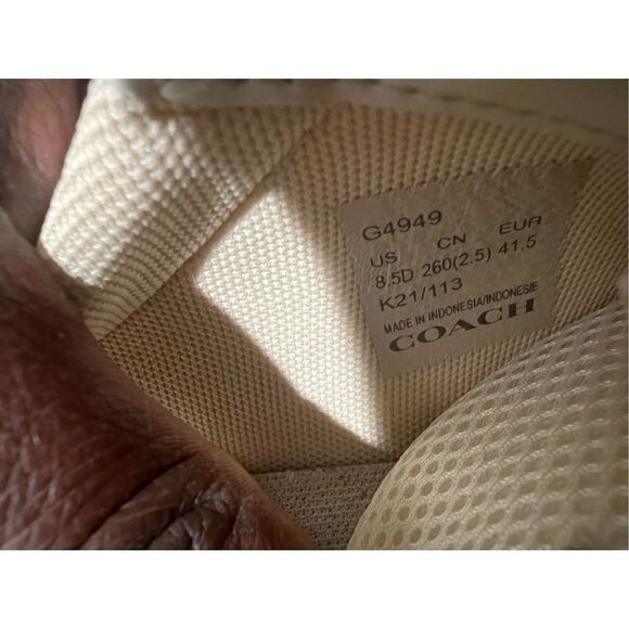 Coach Clip Low Top Sneaker Chalk size 8.5 M - Picture 7 of 12